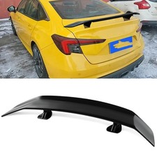 For Honda Civic Si Coupe 53 Rear Trunk Spoiler Racing Gt Wing Gloss Black
