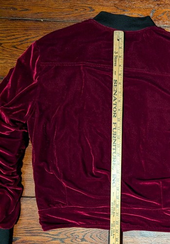 Fear of God FOG Men's Red Velvet Bomber Fourth Collection 2015-2016 Size Medium - Picture 17 of 21
