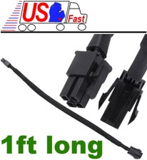 12inch long 4pin P4 12V Motherboard/Power Supply Male Female Extension Cable BK