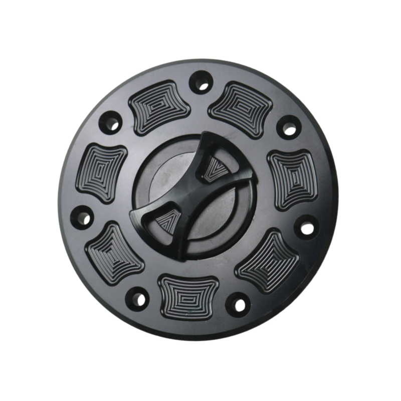 Black CNC Bow-tie Gas Fuel Tank Cap For Kawasaki ZX-11 ZXR400
