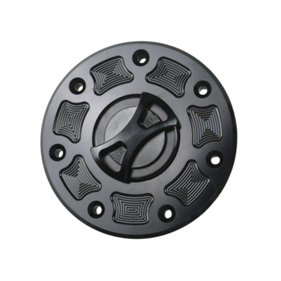 Black CNC Bow-tie Gas Fuel Tank Cap For Kawasaki ZX-11 ZXR400