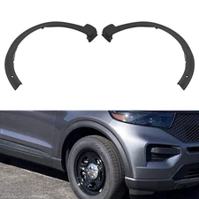 Front LH+RH Fender Flares For 2020 2021 Ford Explorer/Police Interceptor Utility