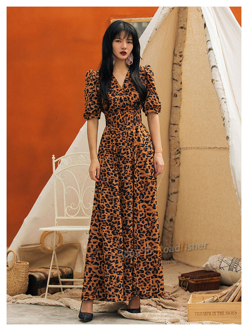 Mujeres Vestido Largo Maxi Maxi Maxi Noche Fiesta Vestido ajustado con mangas infladas y Vacaciones Vestido de leopardo d61b9f Mujeres Vestido Largo Maxi Maxi Maxi Noche Fiesta Vestido ajustado con mangas infladas y Vacaciones Vestido de leopardo d61b9f
