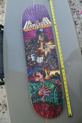 101 Gabriel Rodriguez Punisher 'Penalizer' Prime 8x31in Rare 90s Skateboard Deck