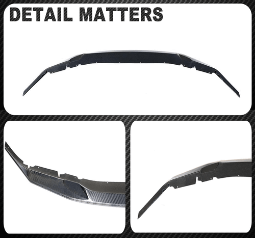 Alerón delantero de carbono labio delantero divisor faldón delantero para BMW Serie 5 F90 M5 2018-19 - Imagen 12 de 12