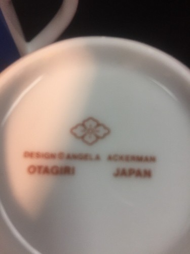 OTAGIRI 4 TEA CUP/MUG ANGELS TRUMPETING Japan Angela Ackerman NEW IN BOX - Picture 9 of 12