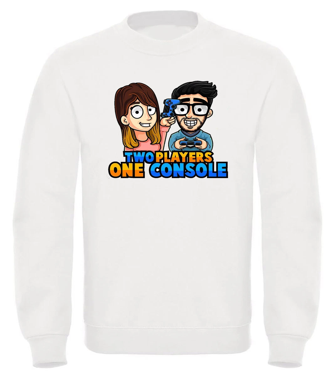 Felpa youtuber Stef e Phere Two Players One Console t shirt maglia