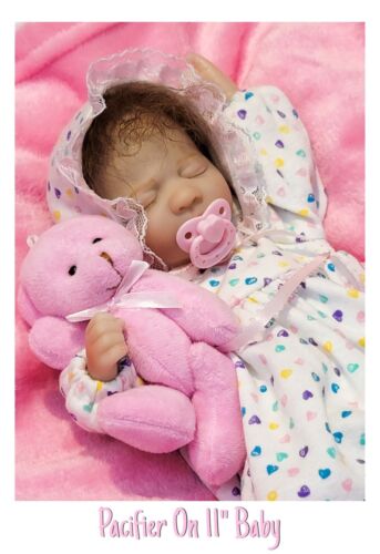 PINK Micro Preemie Pacifier w/Custom Nipple For Silicone Babies! - Picture 4 of 11