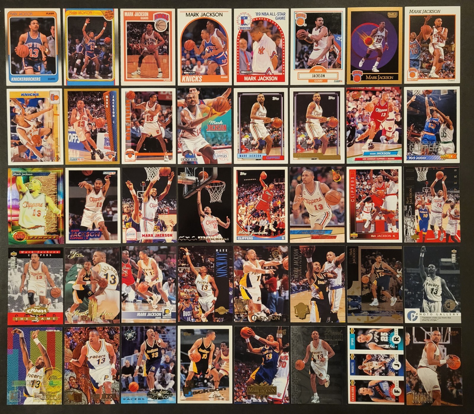 Lot of 80 Different MARK JACKSON Basketball Cards 1988-2010 BSK2841