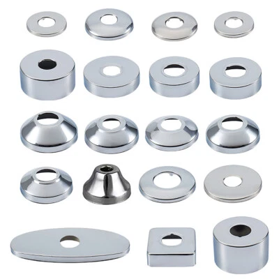 MARKENLOS Abdeckung Abdeckrosette 1/2" 3/4" Edelstahl Wasserhahn Hahnabdeckung Verkleidung