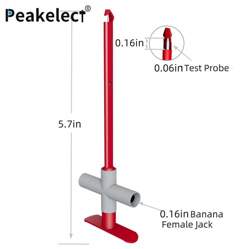 Peakelect Multimeter Test Lead 4mm Banana Plug with Wire Piercing Puncture Probe - Picture 4 of 6