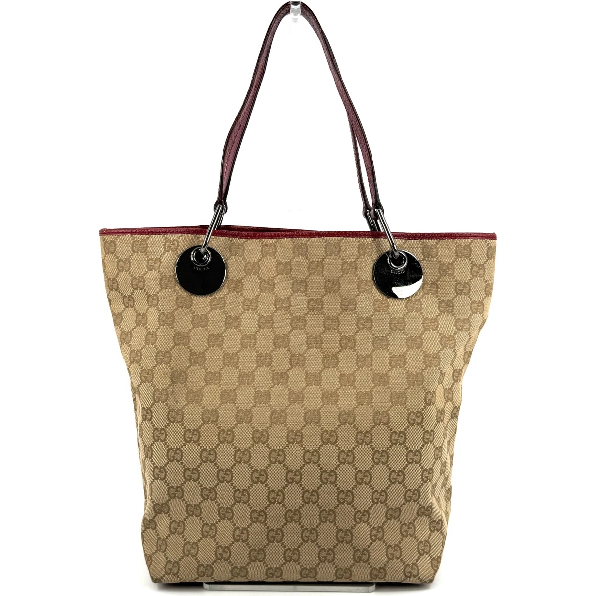 Gucci GG Supreme Tote PVC Exterior Bags & Handbags for Women for