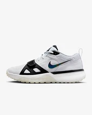 NIKE AIR ZOOM DIAMOND ELITE TURF BASEBALL SHOES DZ0503-103 WHITE BLACK SZ 7.5
