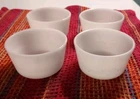 Lot Of 4 Vintage Glasbake Milk Glass Custard,  Ramekins,  Dessert Cups 6 oz.