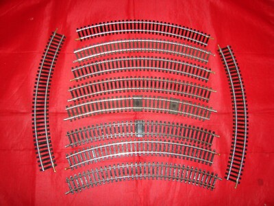 JOUEF HO 10 RAILS COURBES 470 36 TRAVERSES TRAIN ELECTRIQUE 255 mm ...