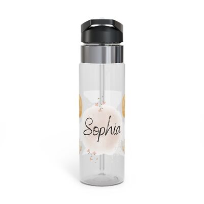 Personalisierte Trinkflasche für Kinder / Wasserflasche Hase Beige