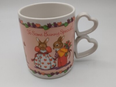 Cup Mug Coffee ''To Some Bunny Special'' On Front & ''With Lots Of Love'' On Back
