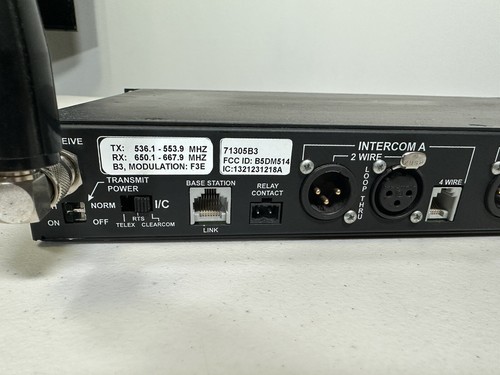 Telex Radiocom BTR-800/+4 TR-800 B3 band Wireless Intercom System No Batteries - Picture 10 of 15