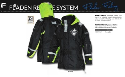 Fladen MAXXIMUS 850MX Schwimmanzug-Jacke . Swimm Suite - XXL - nur Jacke