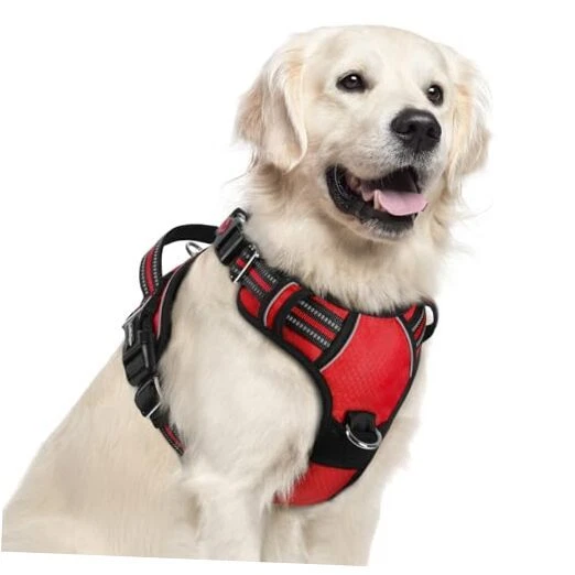 Dog Harness for Large Dogs, No Pull Dog Vest Harness X-Large Red