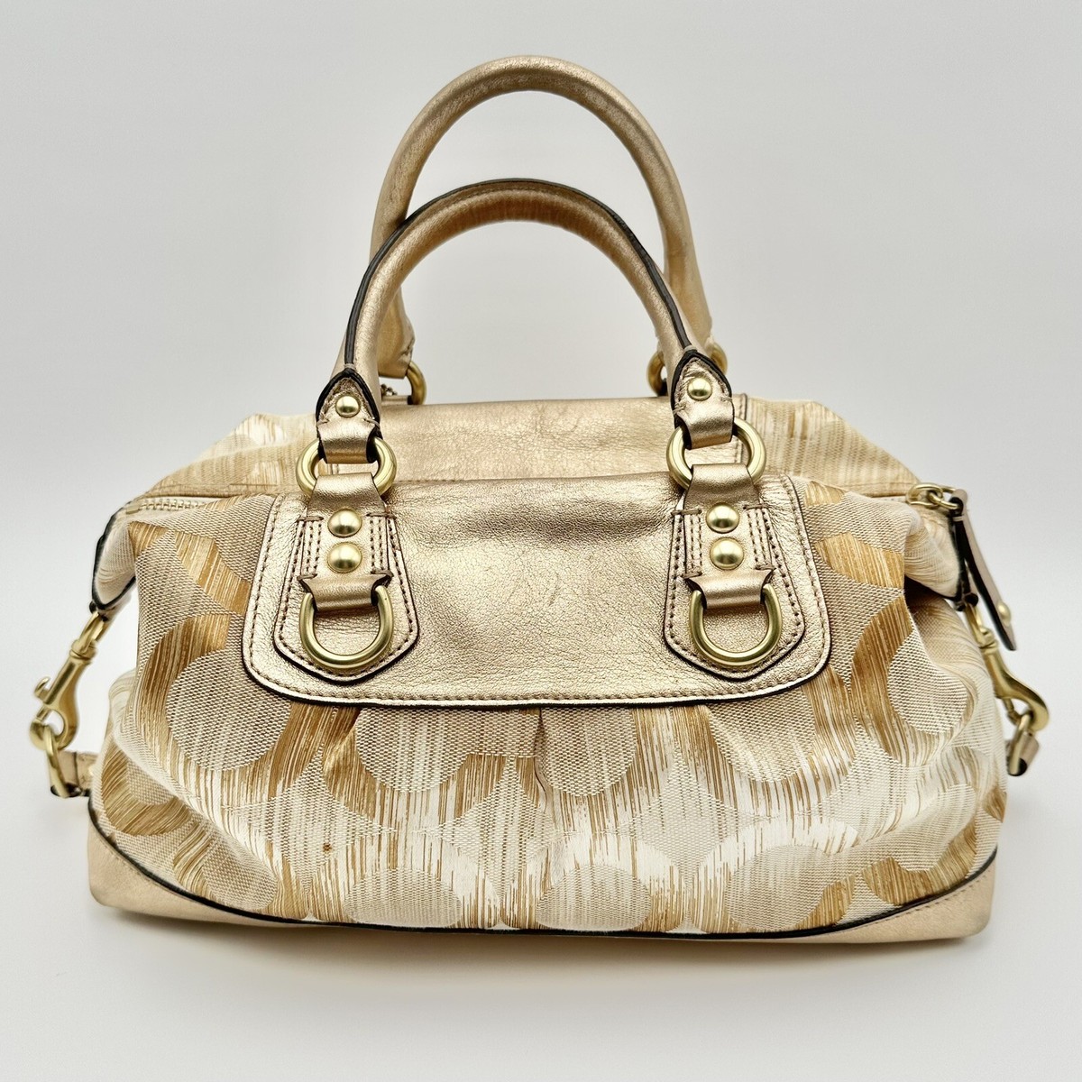 バッグ Coach Signature Hobo Hand Bag Yellow Coach Yellow Leather Hobo Shoulder Bag With Signature C