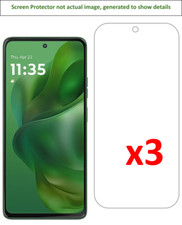 3x Motorola Moto G Power 2025 Screen Protector w/ cloth