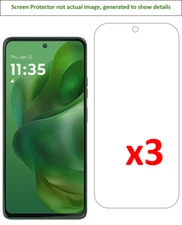 3x Motorola Moto G Power (2025) Screen Protector w/ cloth