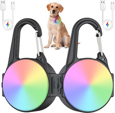 Rechargeable Dog Collar Lights, 4 Modes, Waterproof for Night Walking - 2 Pack