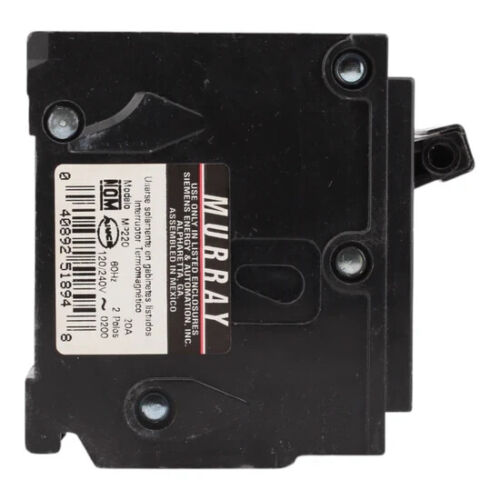NEW Murray MP220 20A 120/240V 60Hz 2 Pole Type MP-T Circuit Breaker - Picture 2 of 2