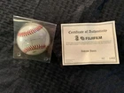 Andrew Jones Signed Autograph Baseball Fujifilm COA Vintage