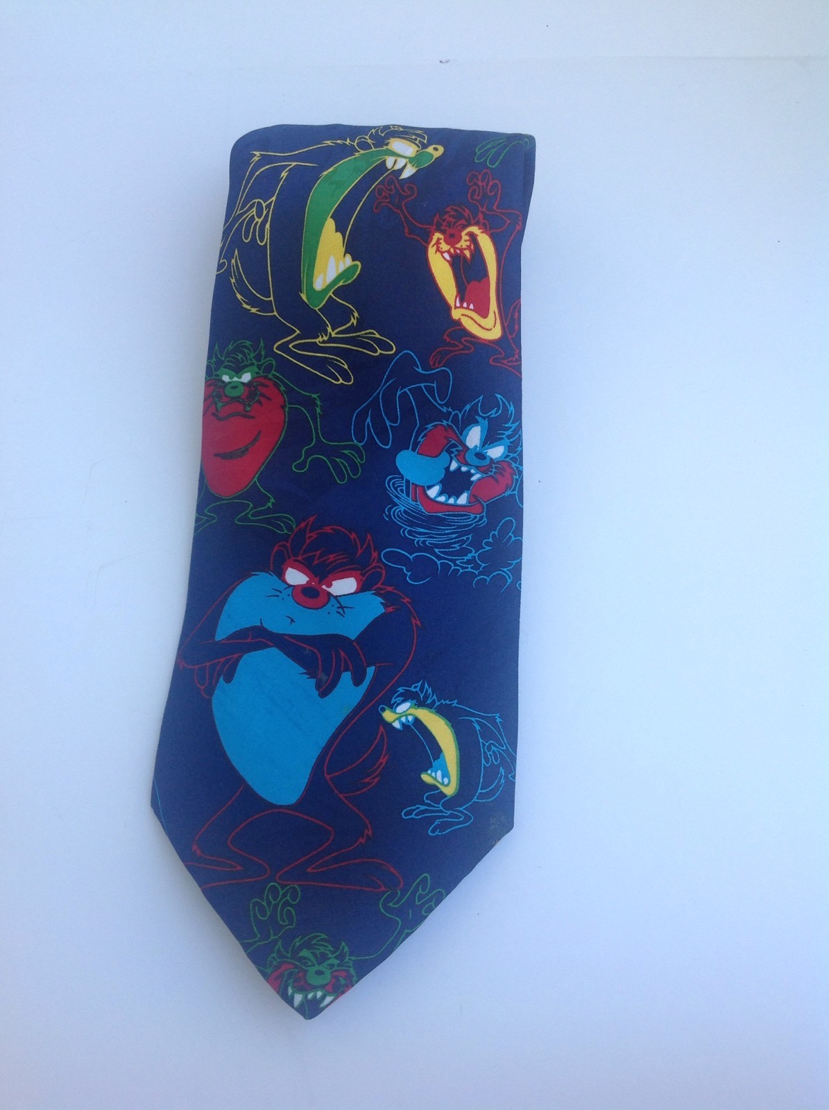 Looney Tunes Tasmanian Devil Taz Tas Mens Tie Blue Po… - Gem