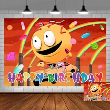 Smiling Friends Party Supplies Birthday Backdrop Banner Party Decoration 5x3ft