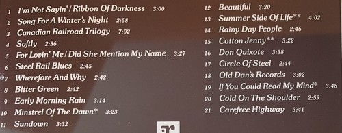 GORD'S GOLD by Gordon Lightfoot Greatest Hits on CD Record Club Edition Slipcase - Imagen 6 de 8