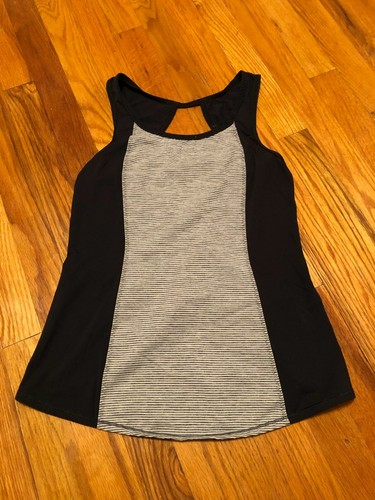 Lululemon Run Speed Squad Damen-Tanktop W1B06S Tonka-Streifen Cashew/schwarz Größe 4? - Bild 5 von 12