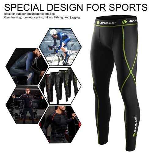 Mens Compression Armour Base layer Top Skin Fit Shirt + Leggings / Pants set - Picture 10 of 21