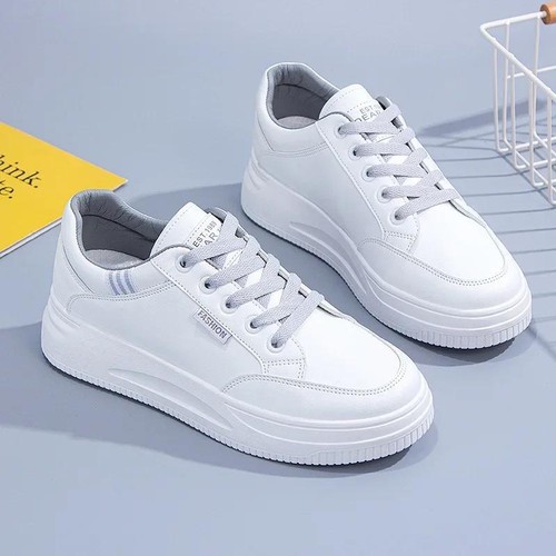 Zapatillas De Deporte Para Mujer Zapatos Deportivas Blancos Moda Tenis Elegante - Picture 10 of 25