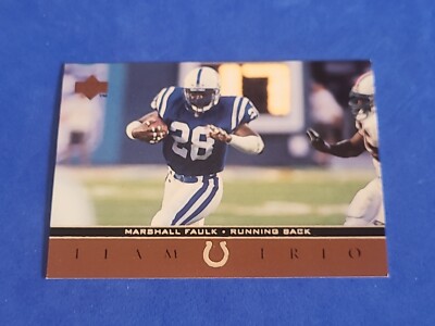 1996 Marshall Faulk Upper Deck #TT39 Team Trio Insert 
