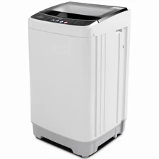 Portable Mini Wash Machine Compact 17.8Lbs w/Glass Top Lid Washer Spin Dryer USA