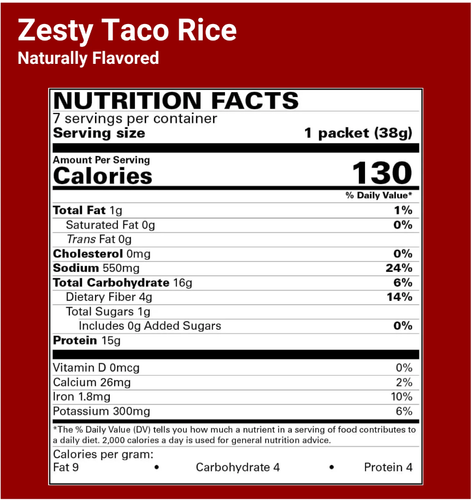 DPTG Zesty Taco Rice (Plant Based) - Ideal Protein Compatible (Robard) - Picture 2 of 5