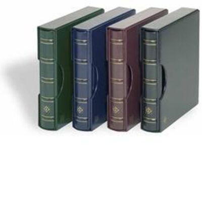 Classeur Maxi-Ringbinder Prophila Édition Luxe Vert – 10 Pages Pour Timbres, 9 Bandes Cristal – Format 22,5 X 29,7 Cm