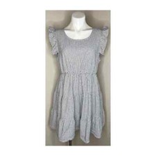 MAISON JULES Junior Flutter Sleeve Tiered Dress Size XL