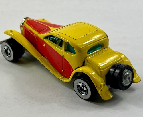 Vintage Hot Wheels ’37 Bugatti Coupe Yellow Malaysia 1980 Loose - Free Ship HWL5 - Picture 6 of 9