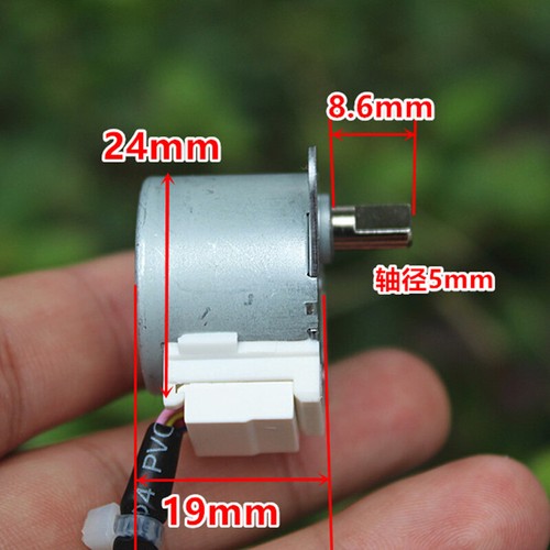 24MM 24BYJ48 DC 12V Micro 4-Phasen 5-Draht Getriebe Schrittmotor für Klimaanlage - Bild 3 von 9