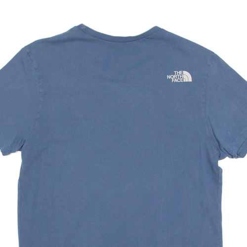 Camiseta para hombre THE NORTH FACE azul cuello redondo S - Imagen 4 de 6