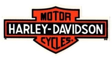 Harley Davidson Bar and Shield OUTSIDE WINDOW Decal OEM Part D12 ~ 6.25 Inches!