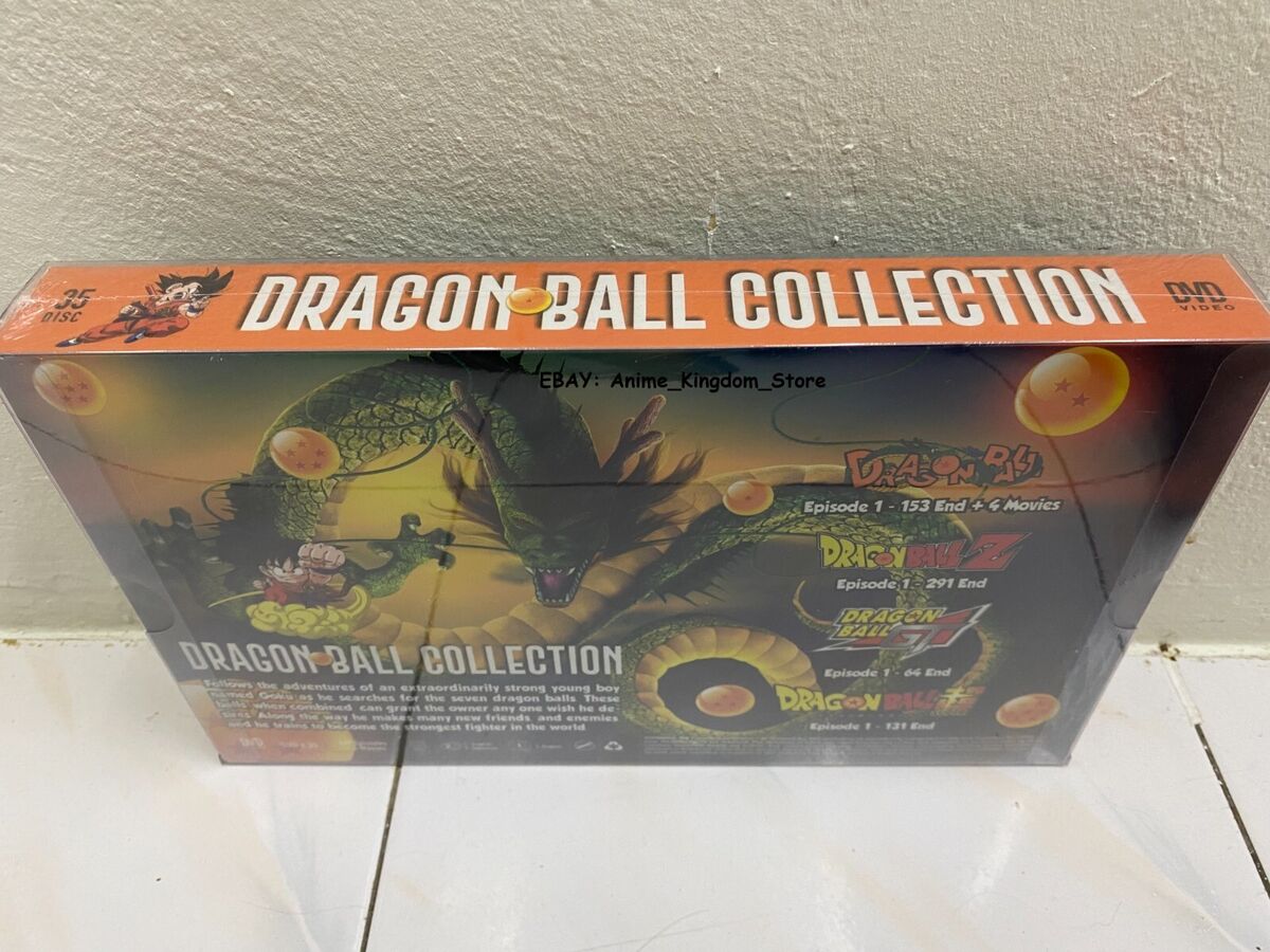 Dragon Ball Complete TV Series + 4 Movies English Dubbed [DVD, 35 Disc Box  Set]