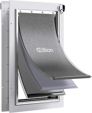 Large Dog Door for Exterior Door Dog Door for Door, Doggie Door with Aluminum Fr