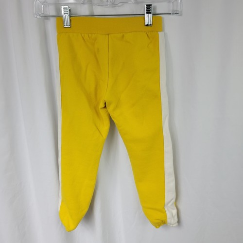 Gap Kids Drawstring Tie Sweatpants Yellow White Logo Joggers Girls Sz XS - Picture 5 of 16