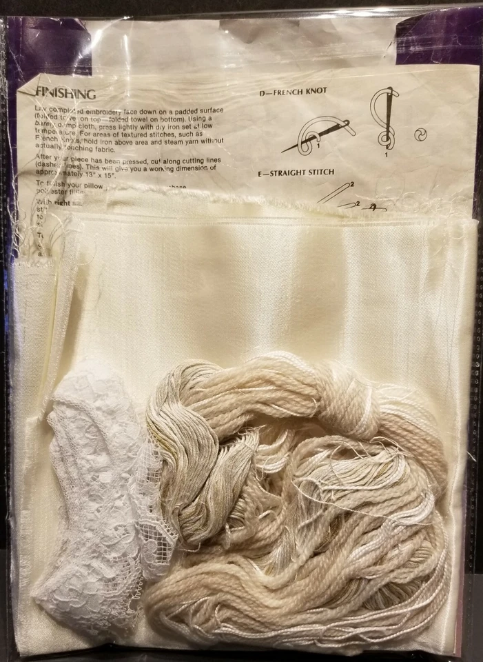 LOT OF 5 KITS  4 VTG CREWEL KITS  & 1 CROSS-STITCH EMBROIDERY SAMPLER KIT - Image 4 of 4