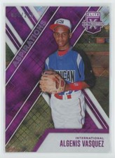 2017 Panini Elite Extra Edition Aspirations Purple Algenis Vasquez 099/200